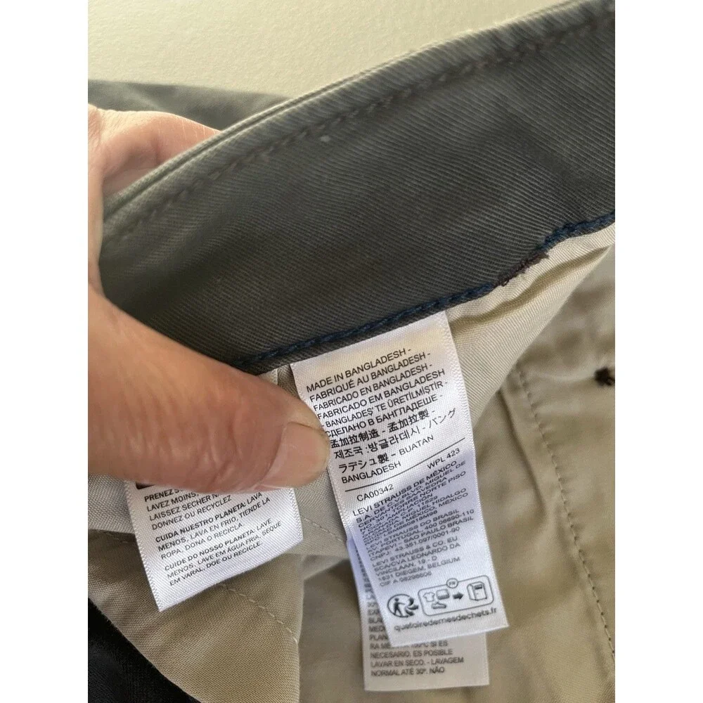 Levi’s XX Cargo Taper Pants 38x32 Gray Relaxed Straight Leg Stretch Workwear